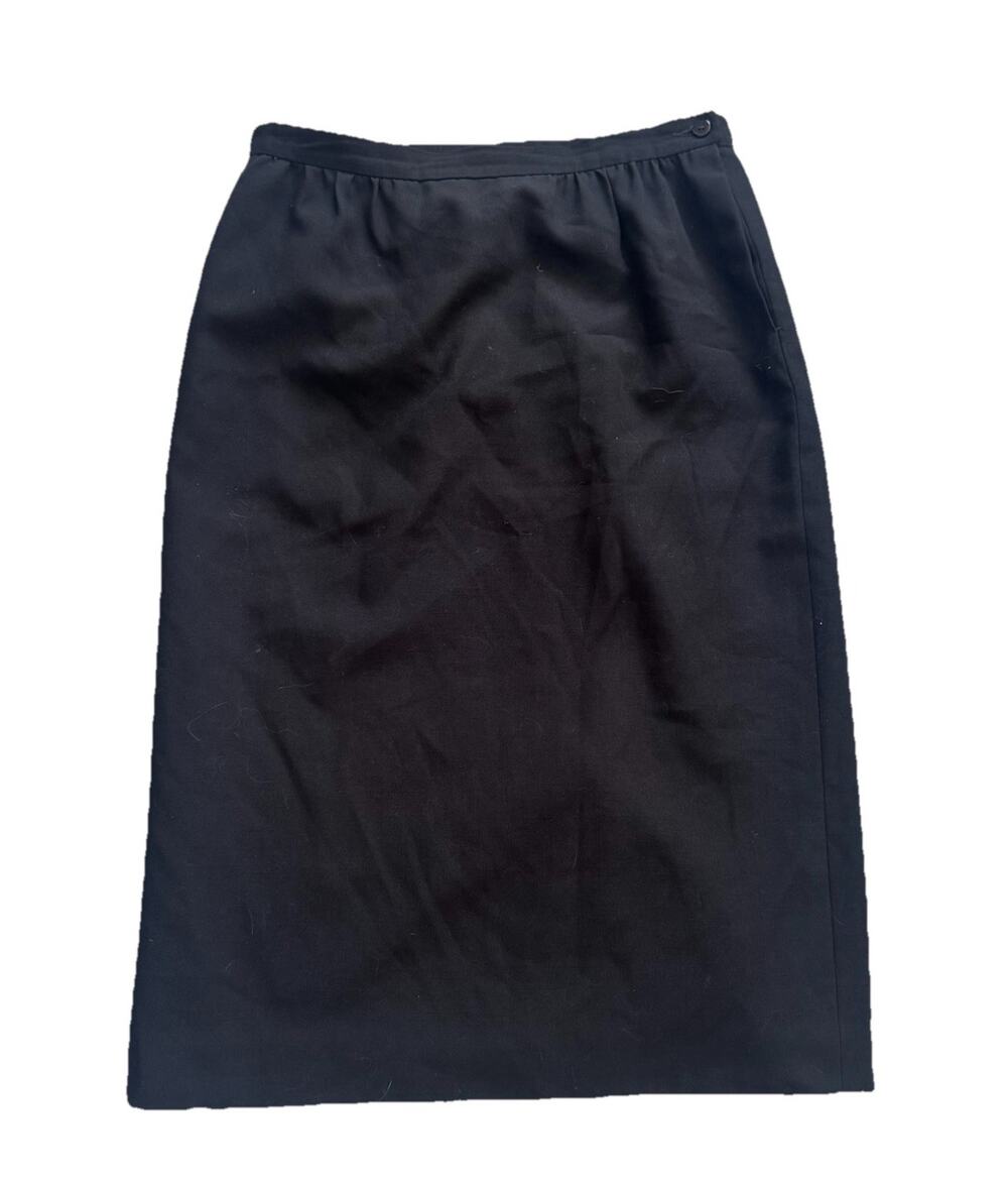 Pendleton Sophisticates Womens Black Classic Skirt Sz 12 Classic VTG